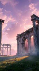 Fototapeta premium Twilight Colonnade of Hope