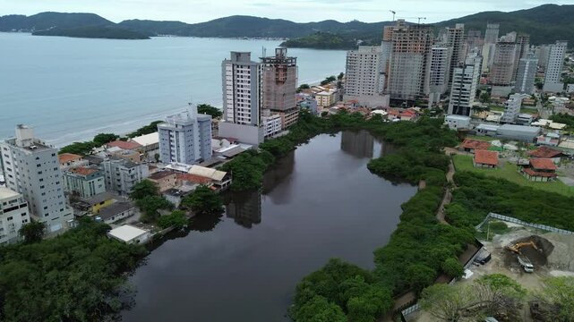 Panoramico da cidade de Porto Belo, Santa Catarina, Brasil