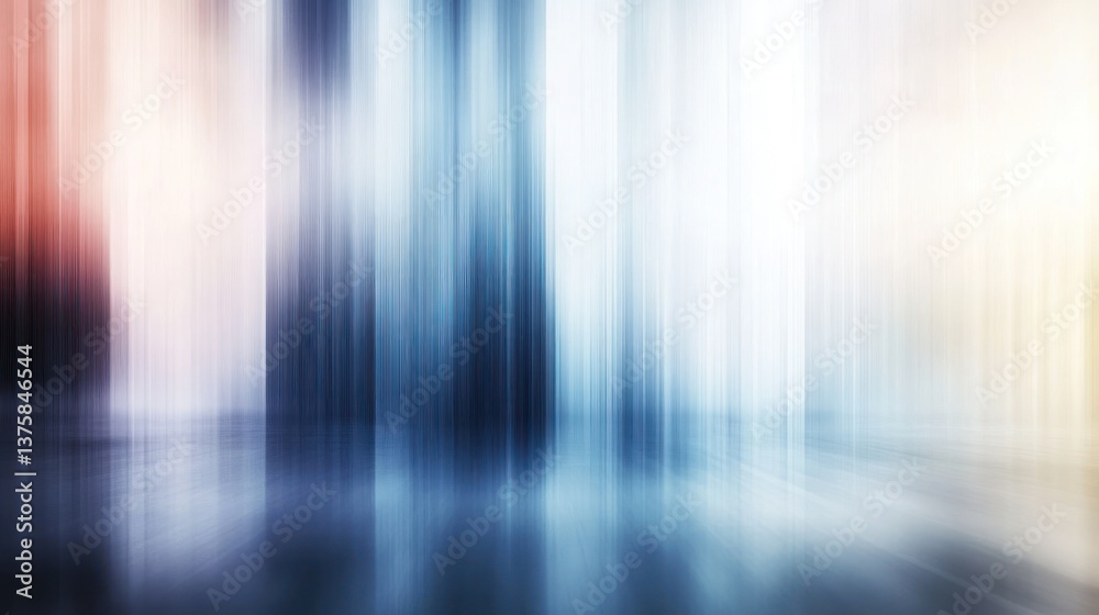 Poster abstract blurred motion with cool and warm colors creating a modern and dynamic design ideal for bac