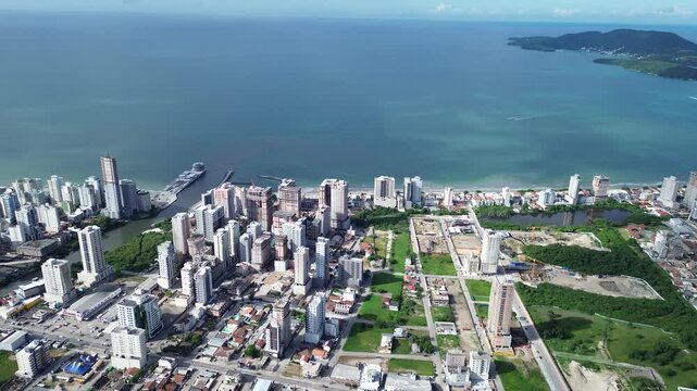 Panoramico da cidade de Porto Belo, Santa Catarina, Brasil