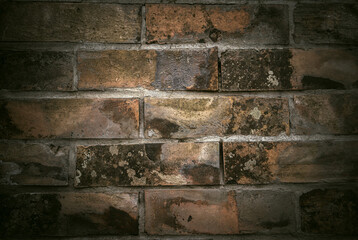 Decorative facade bricks as a background