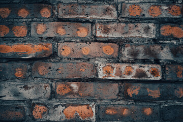 Decorative facade bricks as a background