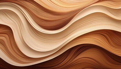 beautifully flowing wood grain design with soft brown and beige tones creating a natural wavy texture for organic backgrounds