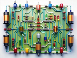 Parallel Circuit Diagram Educational Illustration