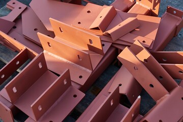 Steel bracket sections for building construction