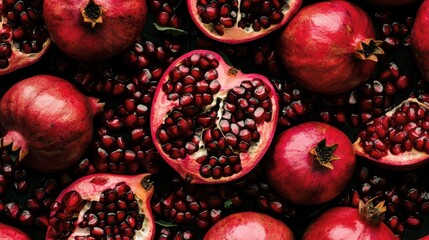 Harvesting pomegranates orchard food photography natural setting close-up nutrition benefits