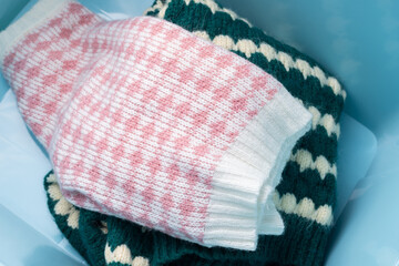 Women's sweaters from the storage box