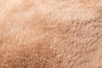 Brown plush fabric texture