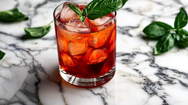 tulsi negroni cocktail video indian drinks