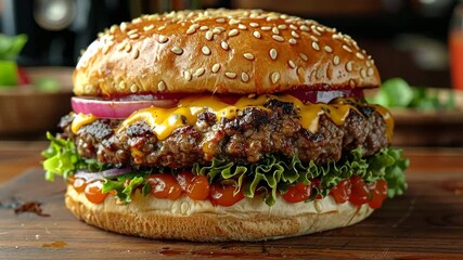 National Cheeseburger Day juicy cheeseburger, September 18th