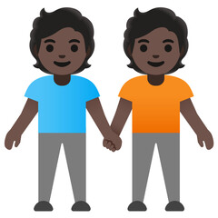 Naklejka premium Two Men Holding Hands 