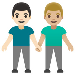 Two Men Holding Hands
