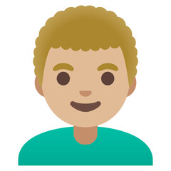 Person with Curly Hair
