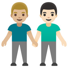 Two Men Holding Hands
