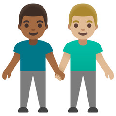 Two Men Holding Hands
