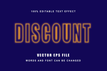 discount editable text design