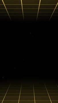 yellow trending viral grid animation background portrait. yellow  grid animation for viral content