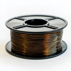 Fishing line spool with fluorocarbon material displayed on a clean white background