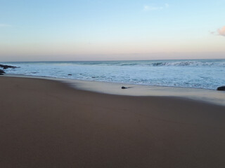 beach in the morning