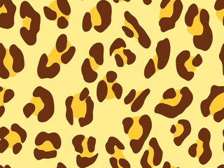 Leopard pattern print with yellow, Animal skin texture, Seamless texture background	