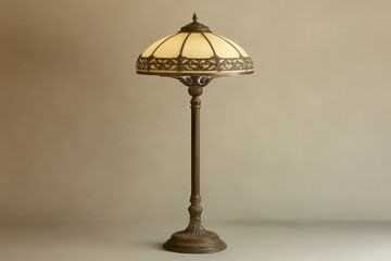 Fototapeta premium A detailed image of a decorative antique floor lamp