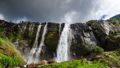 Fototapeta premium 滝と崖