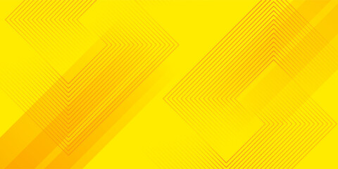 Abstract yellow square shape with futuristic concept background