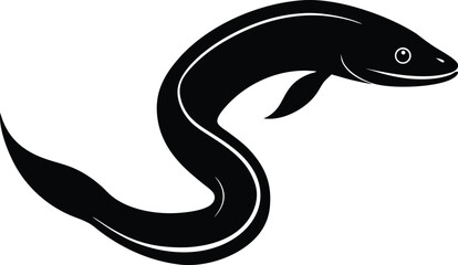 vector illustration of a fish, vector image of a fish, vector illustration of a black and white fish eps symbol.