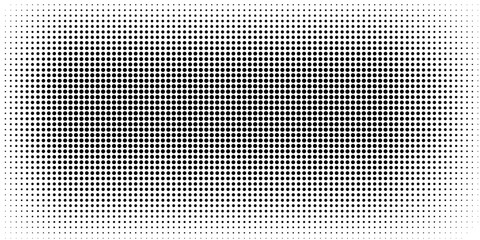 Grunge halftone gradient background. Faded grit noise texture. White and black sand wallpaper. Retro pixelated backdrop. Anime or manga style comic overlay. Vector illustration