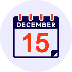 15 December Vector Icon Design