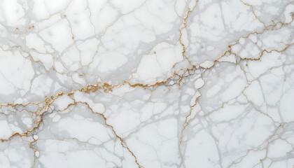 White Marble Texture with Gold Veins Luxurious Stone Surface Design