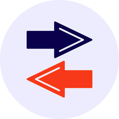 Left Right Vector Icon Design