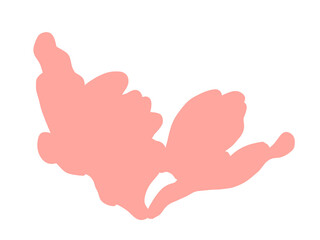 hand drawn illustration of flower pink