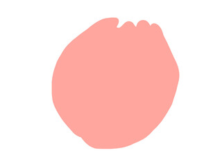 hand drawn illustration of flower pink