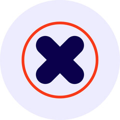Obraz premium Cancel Vector Icon