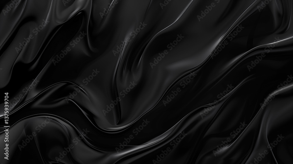 Poster Abstract forms dark background pattern