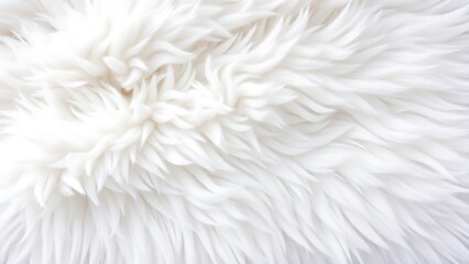 White Fluffy Fur Fabric Wool Texture