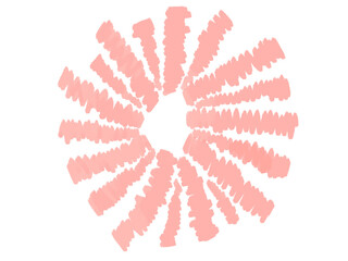 hand drawn illustration of flower pink