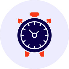 Alarm Clock Vector Icon Desing