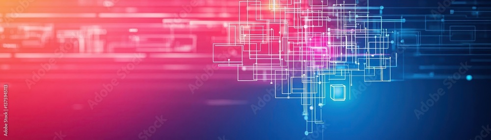 Poster Colorful abstract background featuring a vibrant blend of colors and shapes creating an engaging visual experience