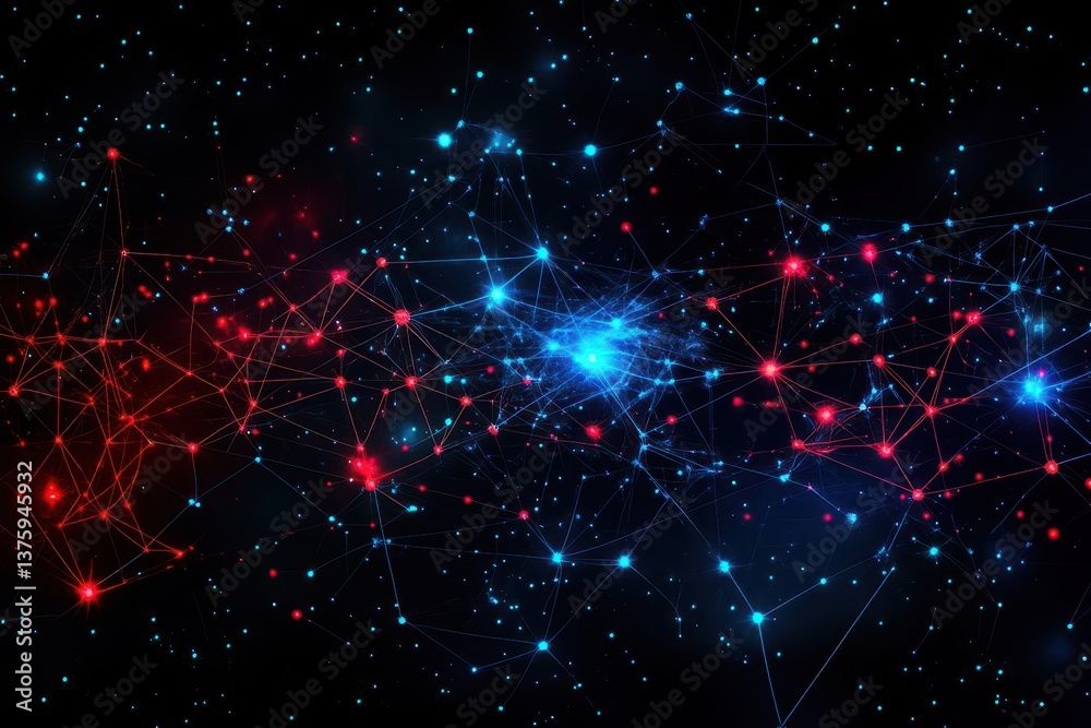 Poster stunning cluster of stars in the night sky creating a beautiful and inspiring cosmic view of the uni