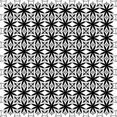 floral seamless pattern background.Geometric ornament for wallpapers and backgrounds. Black and white pattern.
