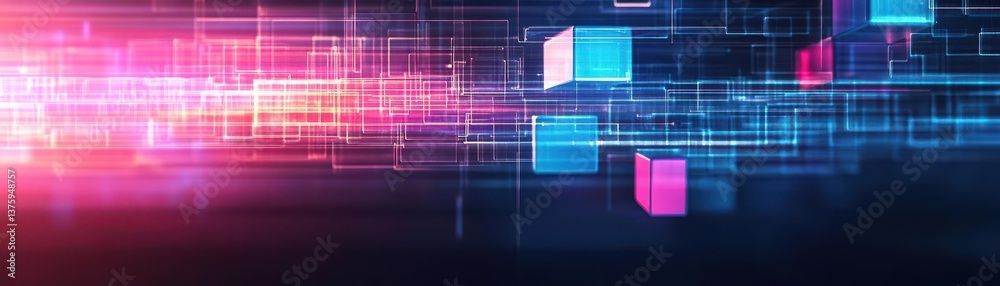 Poster Vibrant colorful abstract background with a blend of various hues creating an energetic and artistic visual experience