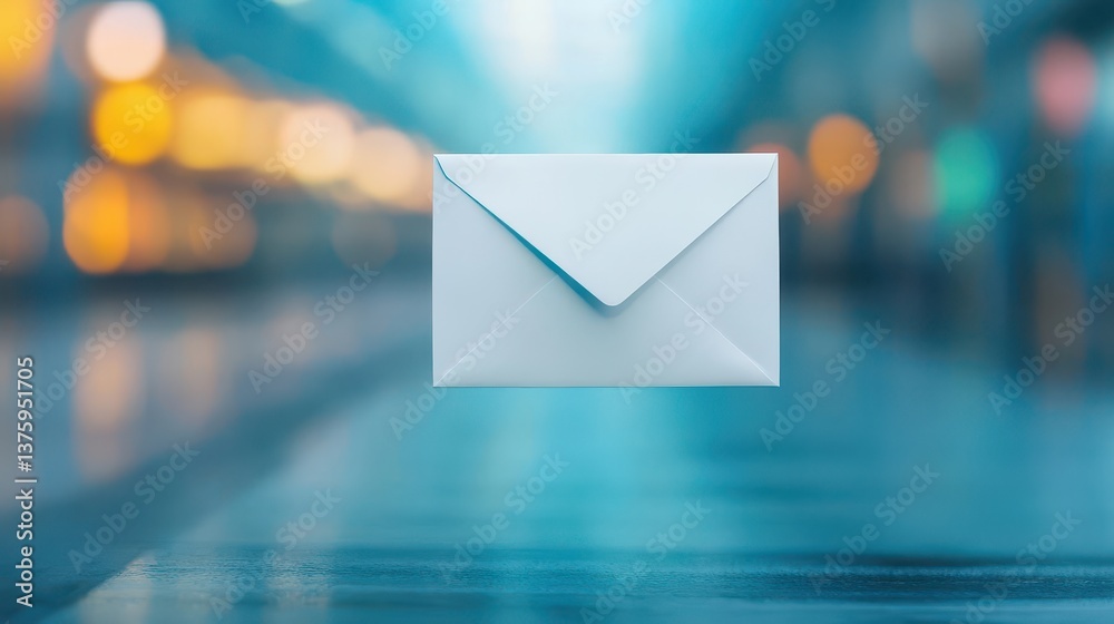 Aufkleber classic mail envelope symbolizing traditional communication methods in a fast-paced digital world of