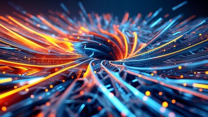 Dynamic 3d vortex of data streams and innovation