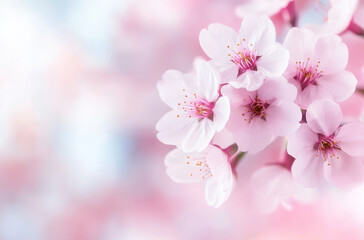 pink cherry blossom in spring