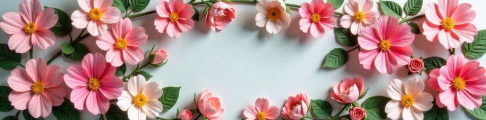 Artificial flower wall with pastel colors in a vintage style, vintage background, artificial flowers, garden decor