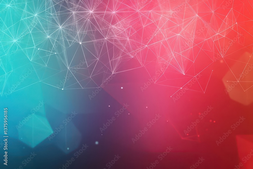 Fototapete Colorful background featuring vibrant lines and stars creating a whimsical and dynamic atmosphere for visual art