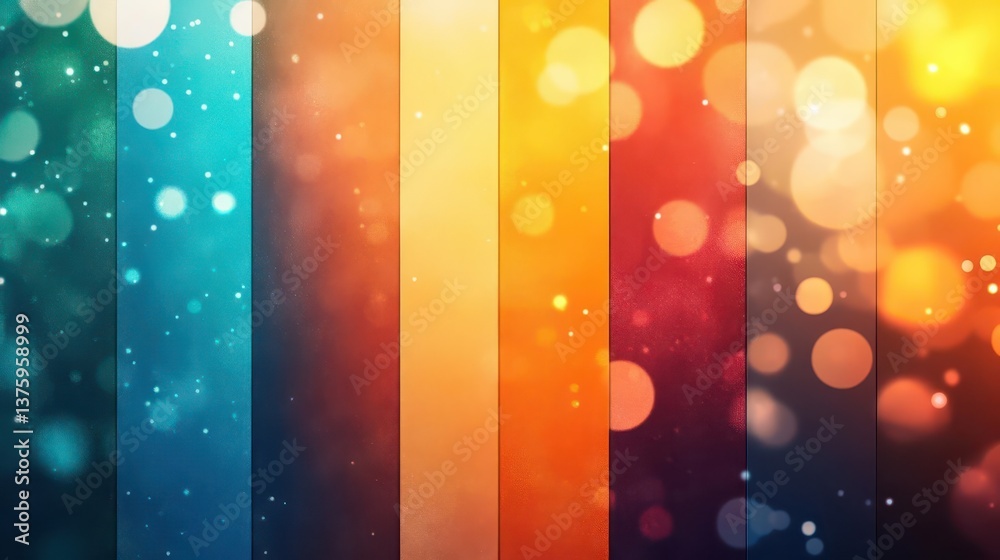 Poster Soft and dreamy colorful background with a beautiful blur effect creating a whimsical and artistic atmosphere
