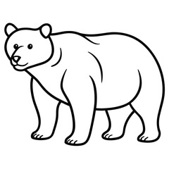 Obraz premium vector illustration of a bear